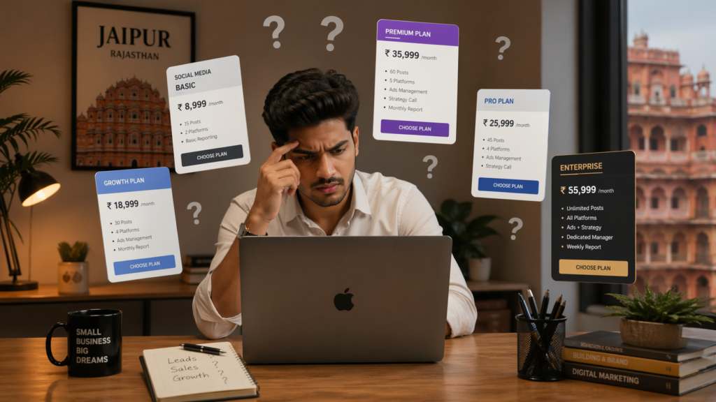 Social Media Marketing Cost Jaipur confusion for business owners